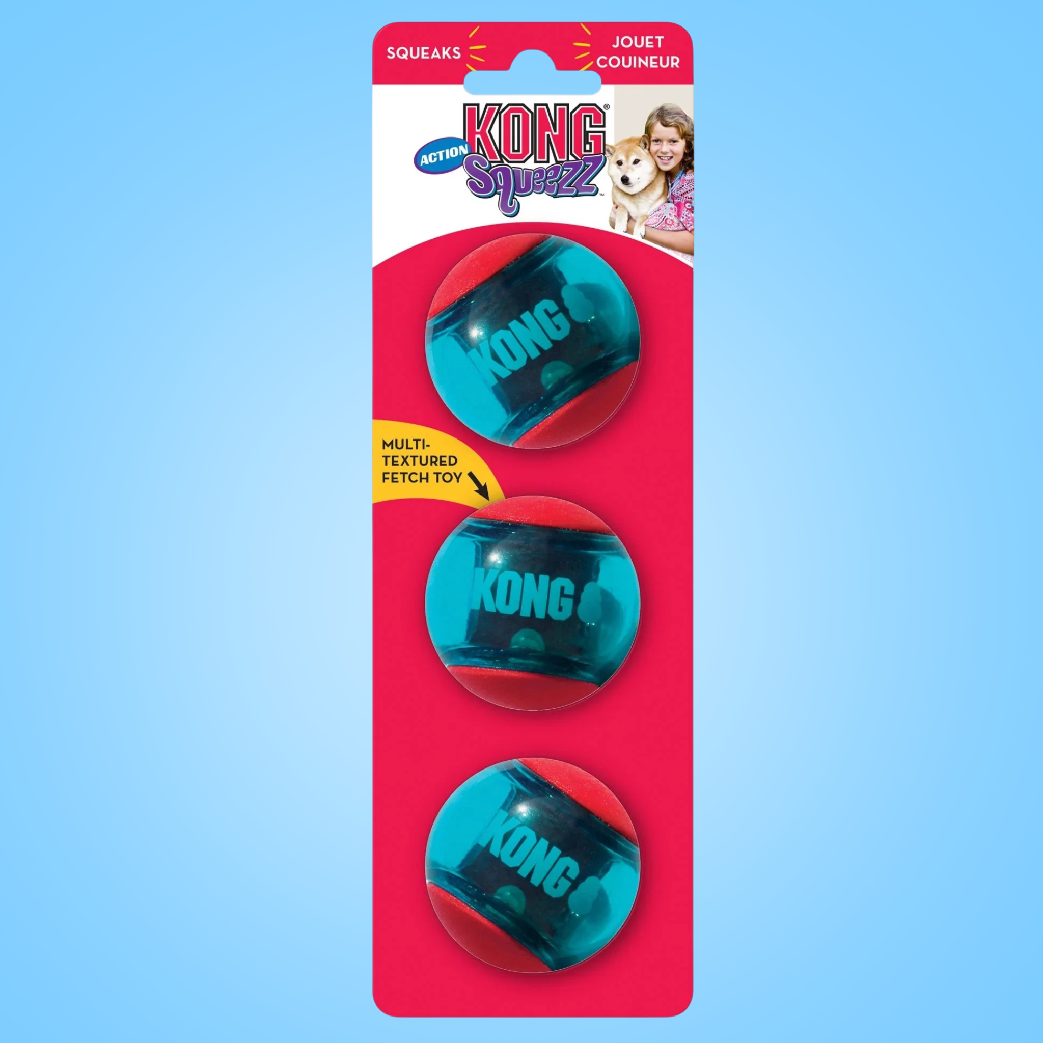 KONG Squeezz® Action Ball (Stuiterend)