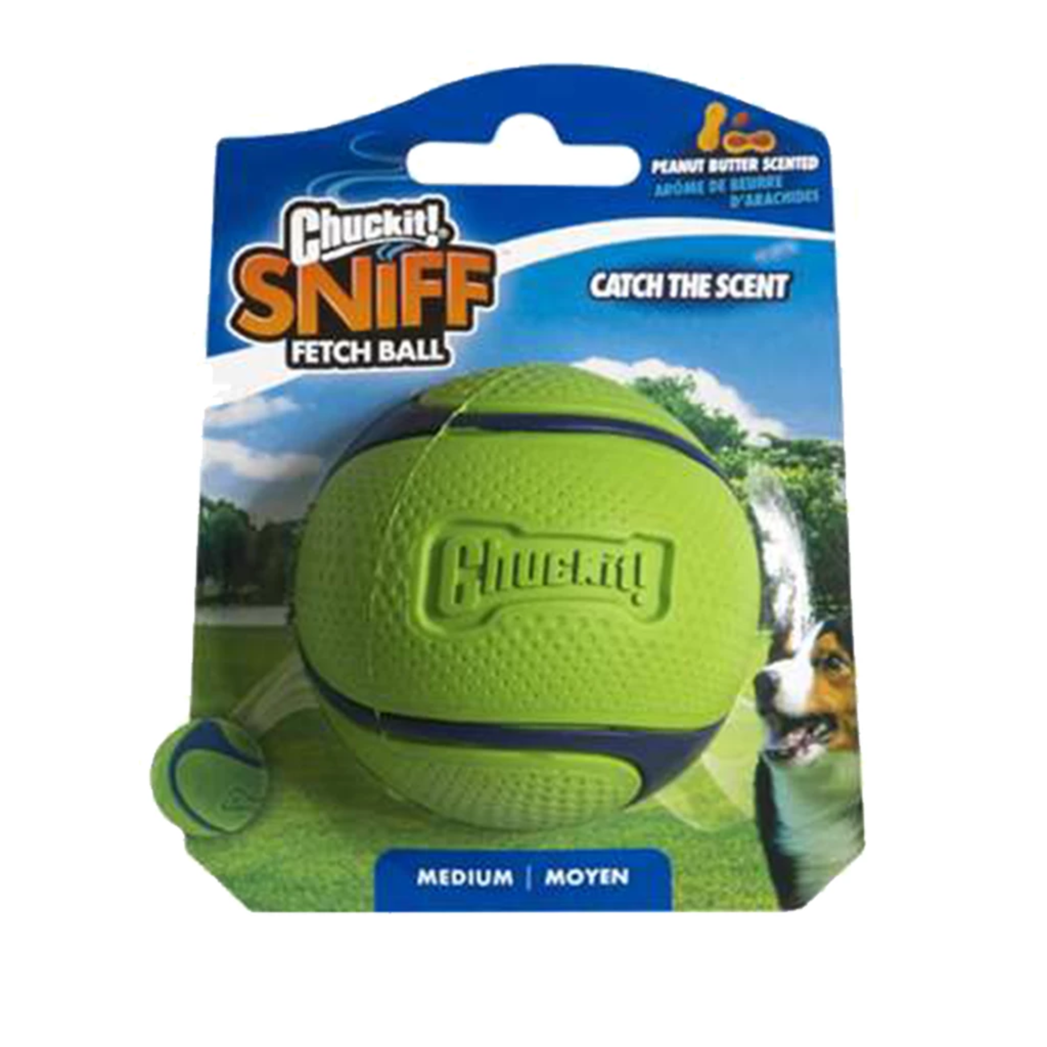 Chuckit! - Sniff Fetch Ball Peanut Butter M