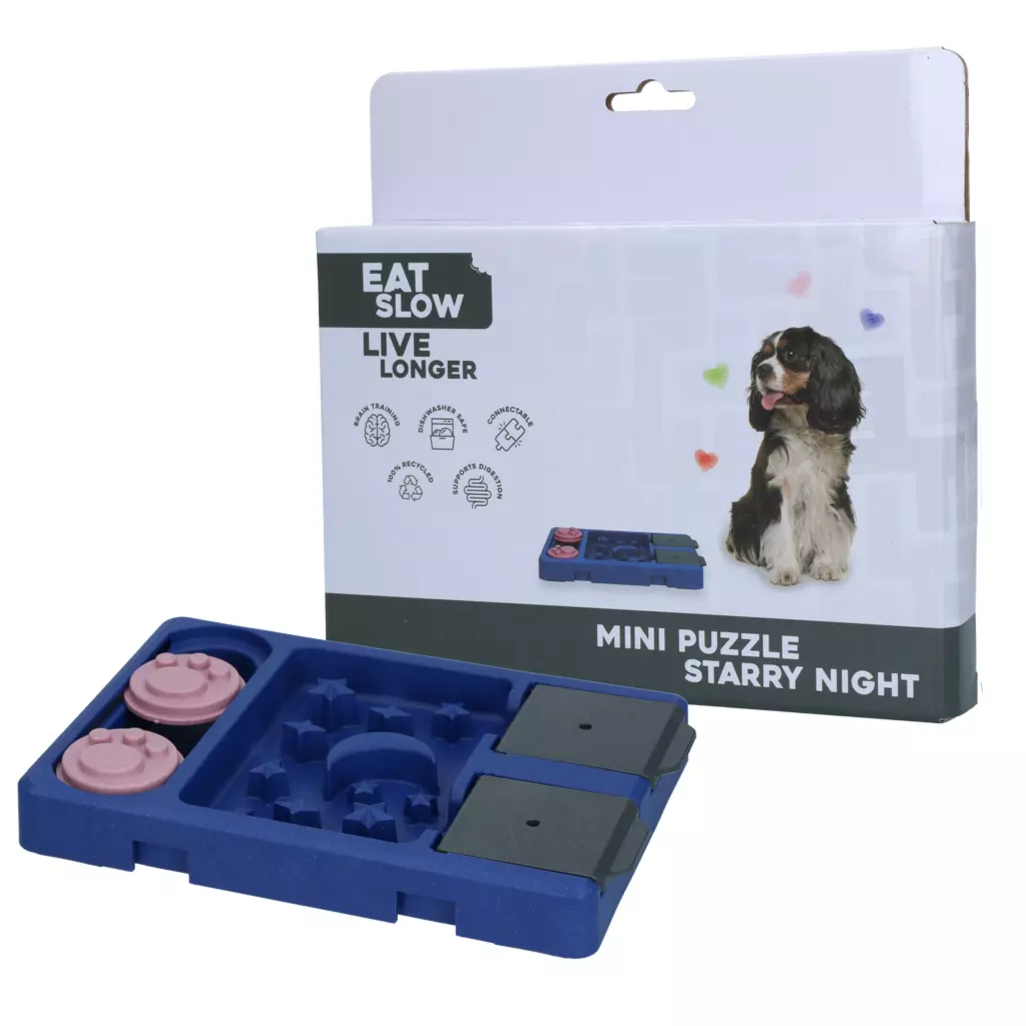 Eat Slow Live Longer - Mini Puzzle Starry Night