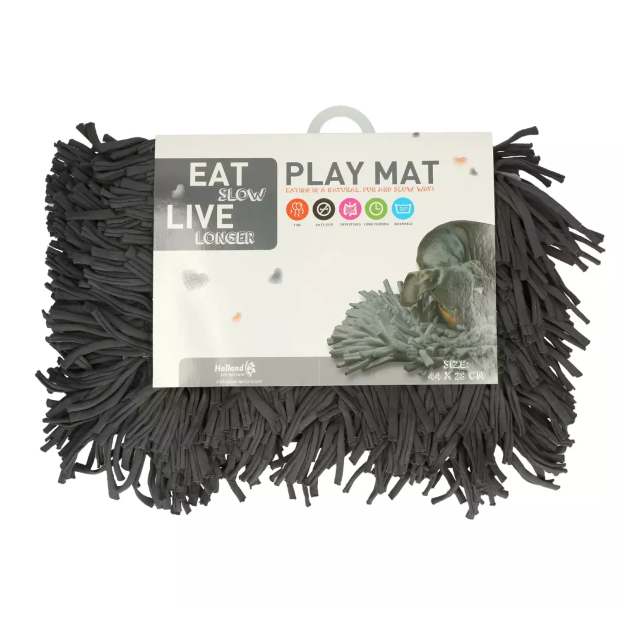 Eat Slow Live Longer - Play Mat Grijs